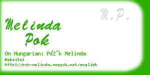 melinda pok business card